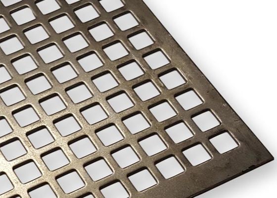 Square Hole Perforated Metal Screen Provides More Large Circulation Area for Filtering, Screening and Ventilation