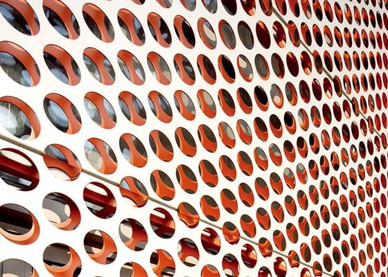 Perforated Aluminum Sheet , Aluminum Perforated Metal Panel Lightweight Is Suitable For Architectural Decoration