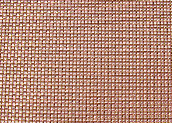 BWG30-BWG34 Copper Insect Screen Metal Security Mesh Twill Weave