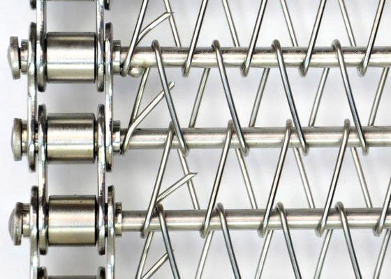 Stainless steel 304 Spiral diameter 2.0 mm Welded edge Flat Spiral Conveyor Belt