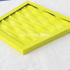 China Framed A5052 Painting Expanded  Aluminum Mesh For Building Cladding Facade supplier