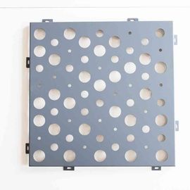 China Carbon Steel Round Hole Perforated Metal Sheet Facade For Store Displays supplier