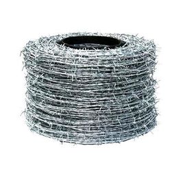 China Convenient Construction Metal Security Mesh Galvanized Barbed Wire Silver Color supplier