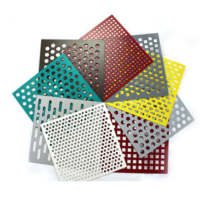 China Round Shape Aluminum Powder Coating Perforated Metal Sheet Punching Mesh Customized Size supplier