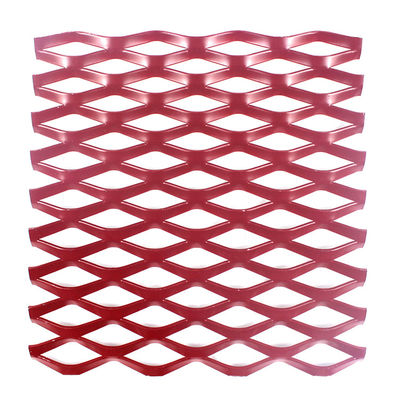 China Perforated Diamond Hole Expanded Aluminum Mesh Insect Screening Decorative supplier