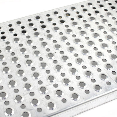 China Perforated Anti Skid Plate Or Perforated Metal Walkway Length Can Custom supplier