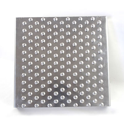 China Sturdy And Durable Metal Security Mesh Stainless Steel Anti Skip Perforated Plate supplier