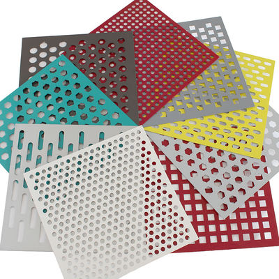 China Plate Square Perforated Metal Sheet Etching Screen Stainless Steel Punching Hole supplier