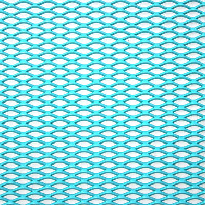 China Blue Sheet Metal Ceiling Aluminium Expanded Mesh Perforated Apply To Office supplier