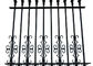 Welded Wrought Iron Fence Panels With Finial Hot Dip Galvanized