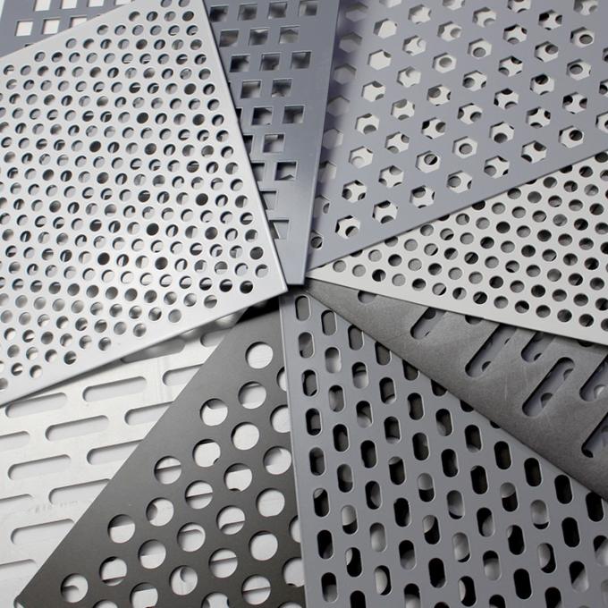 Steel Slotted Hole Perforated Aluminum Sheet , Perforated Aluminium