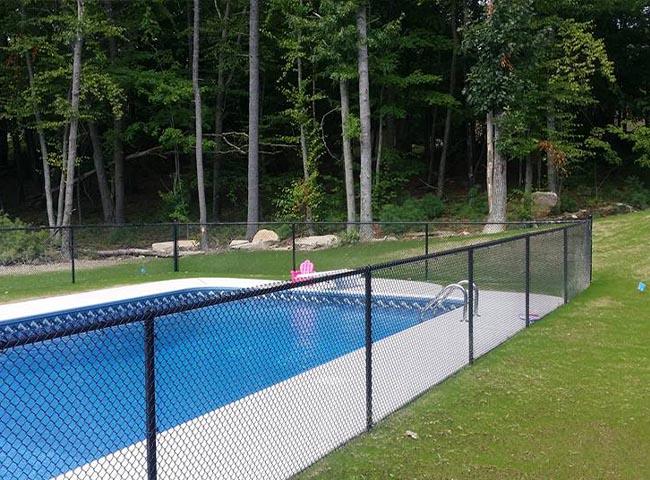 Pool Closure Chain PVC-Coated Chain Link Pool Fence for Child Safety