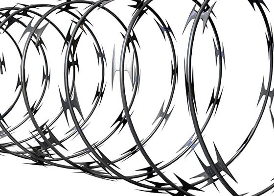 BTO12 BTO18 BTO28 Spiral Razor Wire Spiral Barbed Wire Fence