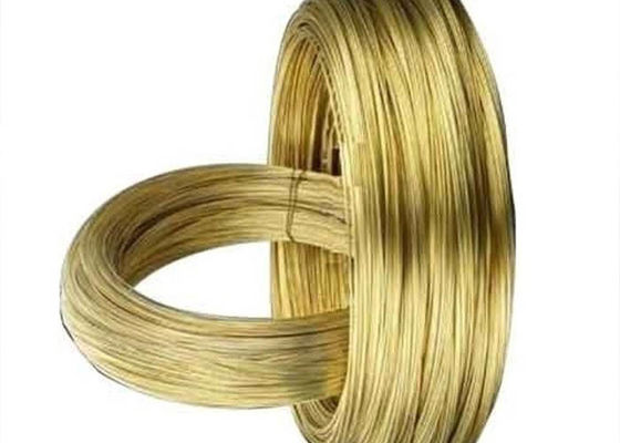 El alambre 2m m de cobre amarillo de oro de 1m m para la joyería o los artes modificó para requisitos particulares