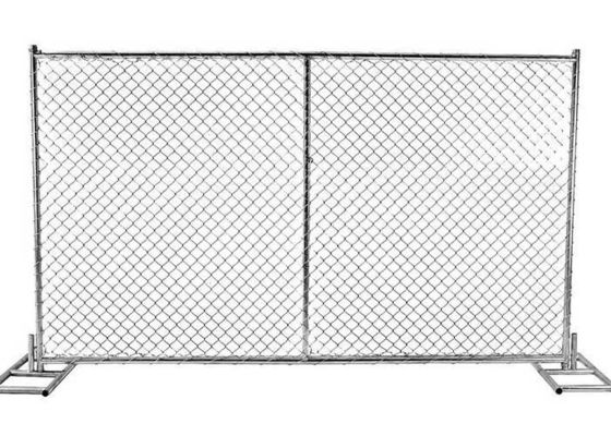 Panneaux portatifs de maillon de chaîne de la clôture provisoire 6x10 de maillon de chaîne de 3mm 3.5mm