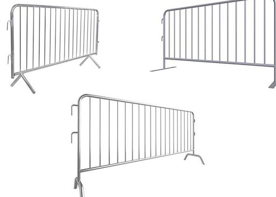 Cerca de alambre de metal de la barrera del control de multitudes del indicador 16 Galvanized Steel Barricade