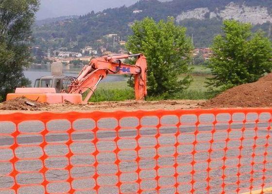 Oranje Op zwaar werk berekend Windscherm die 30m 50m Windscherm Mesh Fencing opleveren