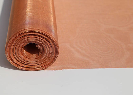 10m-100m Copper Wire Mesh Screen Plain Weave Copper Metal Mesh