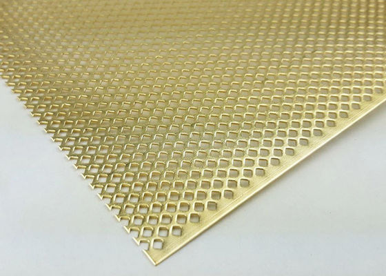 Perforated Brass Sheets Corrosion Resistant, Durable and Aesthetic For Architecture and Decoration