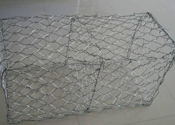 80 × 100mm 織物ガビオンバスケット 1mx1mx1m 石のためのワイヤケージ