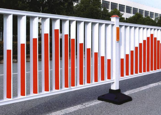 PVC UV de grillage en métal de barrière de bord de la route de visibilité élevée anti enduit