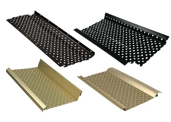 Stainless Steel or Aluminum Perforated Metal Leaf Guards Also Known As Gutter Covers