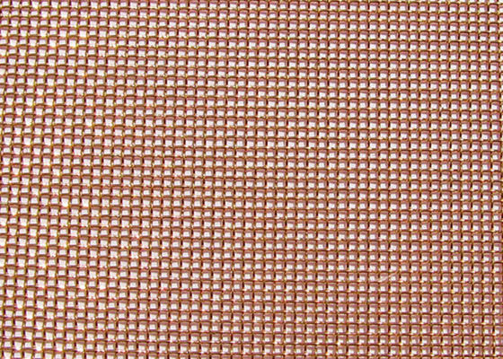 BWG30-BWG34 Copper Insect Screen Metal Security Mesh Twill Weave