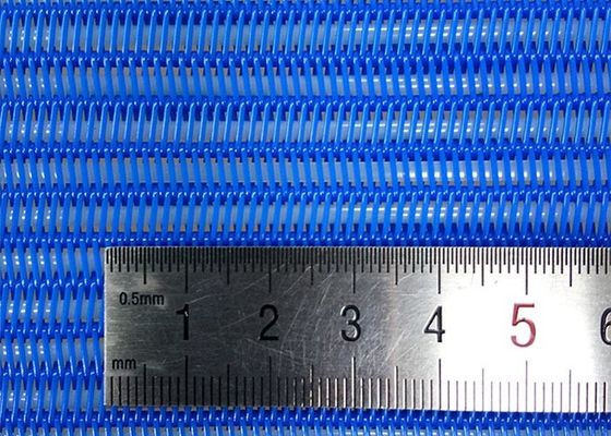 0.5mm To 1.2mm Polyester Mesh Conveyor Belt Spiral Mesh Belt For Dewatering
