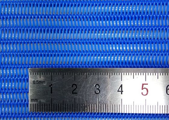 0.5mm Sampai 1.2mm Polyester Mesh Conveyor Belt Spiral Mesh Belt Untuk Dewatering