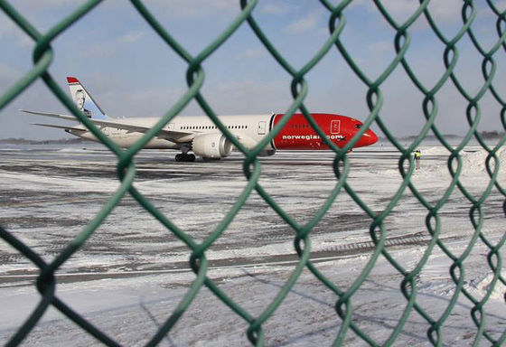 Airport Perimeter Fence 3.5mm Hot Dipped Galvanized 2.4m Height