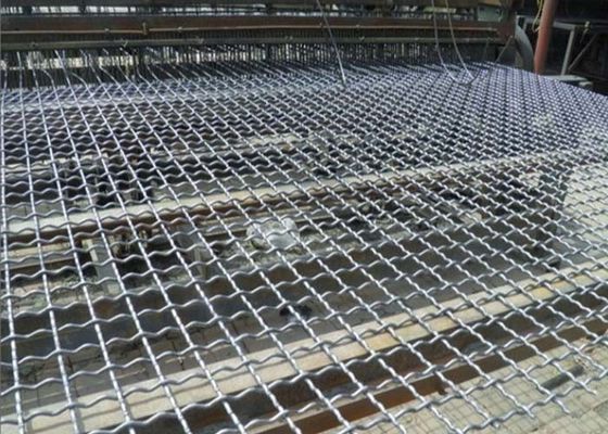 304 Stainless Steel Woven Wire Screen Lock Crimped For Vibrating