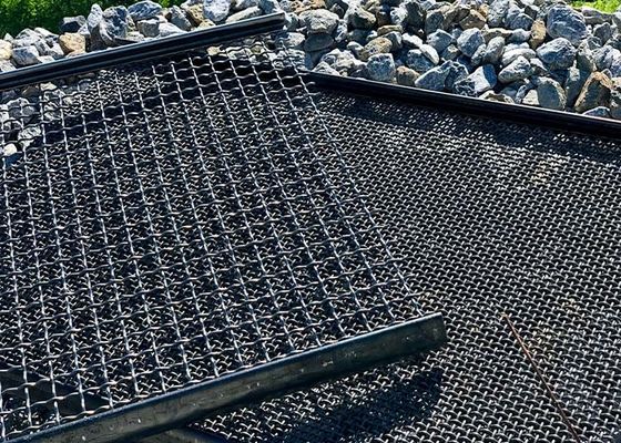 0.71mm Stone Crusher Mesh / Dressing Mine Screen فولاد کم کربن