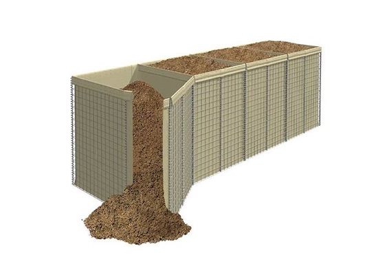Defensive Bastion 50 × 50 mm Gabion Barrier For Military Defense And Flood Protection
