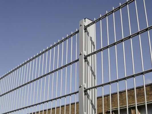 2500mm Panel Double Wire Mesh Fence 50 × 200mm Green Galvanized Coated
