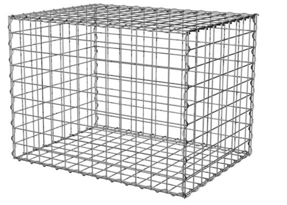 Construcción de alambre de 4 mm de diámetro Galfan Gabion Baskets para el control de la erosión