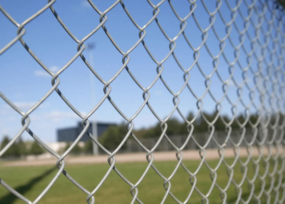 Hot Dip Galvanized Chain Link Fence การแก้ไขทางเศรษฐกิจสําหรับที่อยู่อาศัย