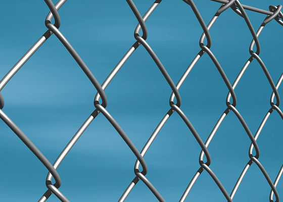 4mm Diameter Galvanized Chain Link Fence Corrosion Resistant Elastic Safety Fence