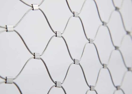 Stainless Steel Wire Rope Mesh Safety Netting Flexible Cable Net for Balustrade Infill Fall Protection