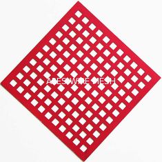 China Painting Stainless Perforated Steel Sheet Square Hole For Sunshades supplier