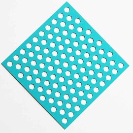 China Galvanized Hexagonal Hole Perforated Sheet For Decorative Grilles supplier