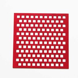 China Stainless Steel Painting Square Hole Perforated Sheet For Sunshades supplier