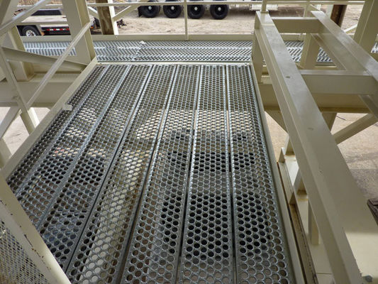 China Grating Aluminium Walkway / Galvanized Perforated Metal Walkway Panels supplier