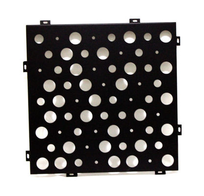China Black Customized Decoration Perforated Metal Sheet For 0.2-20mm Thickness supplier