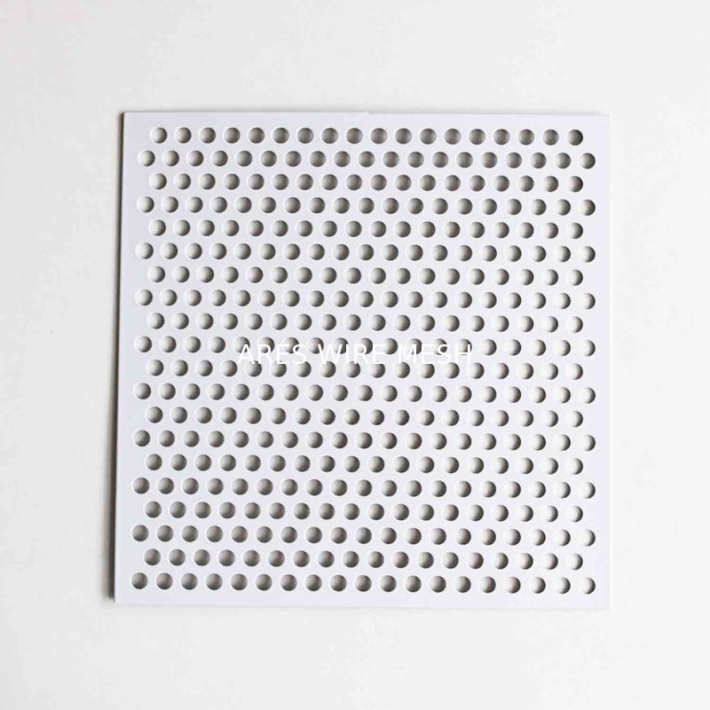 Powder Coated Perforated Metal Sheet Superior Abrasion Resistance For