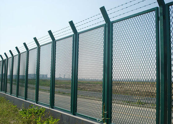 Expanded Metal Security Fence 3-5mm Thick Anti-Climb Diamond Mesh