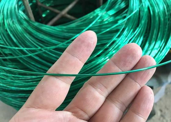 Yellow Green PVC Coated Gi Wire 4mm Plastic Coated Steel Wire