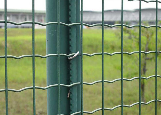 el electro de Metal Wire Fence de la cerca del estilo del euro de 50×50m m galvanizó superficial