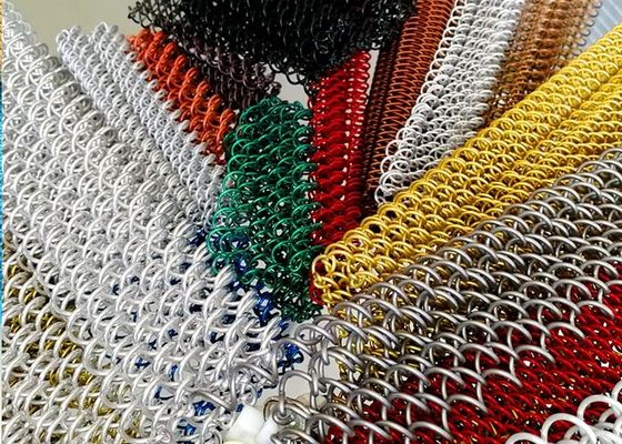 Metallspulen-Vorhang, Spulen-Drapierungs-Vorhang-ideales dekoratives Mesh For Your Home And-Innenhotel