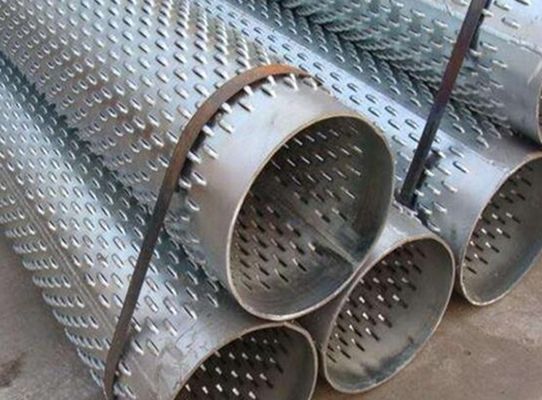 304 316L Perforated Stainless Steel Pipe Filter Screen Mesh High Strength