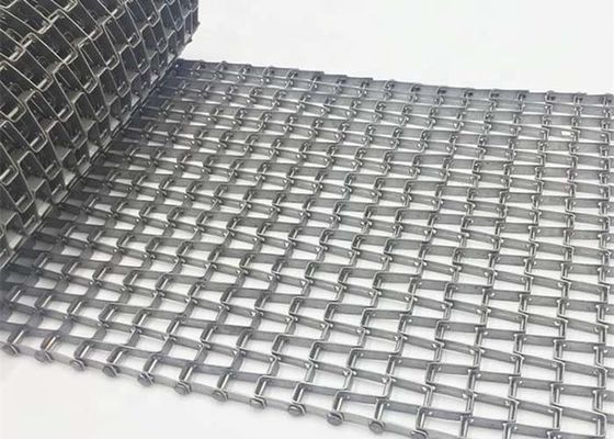 Honeycomb Metal Conveyor Belt 0.5m - 3.5m Width Flat Wire Belting